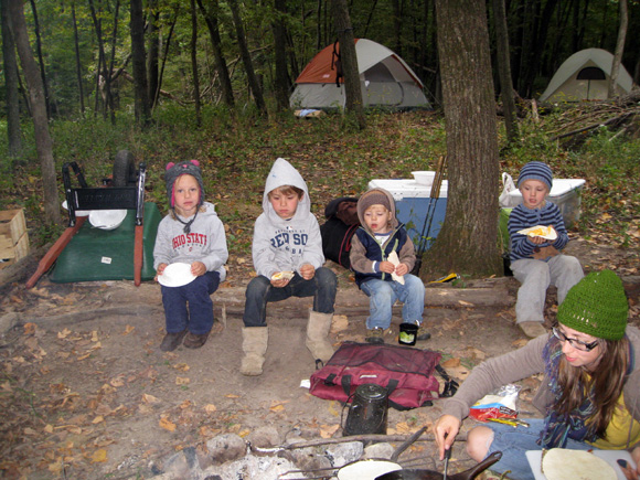 camping-kids-by-the-fire