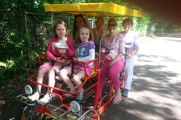 The Girls on a Big Bike