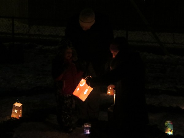 Susan Lighting a Lantern