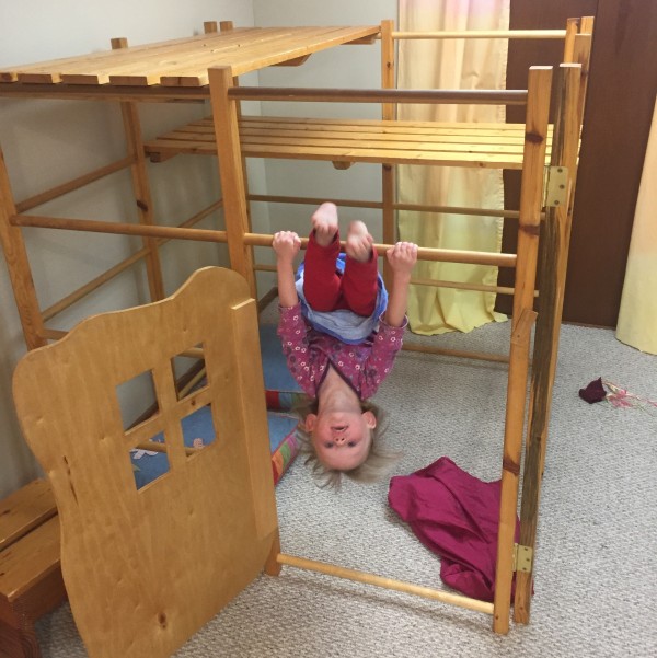 Lucia Hanging Upside Down